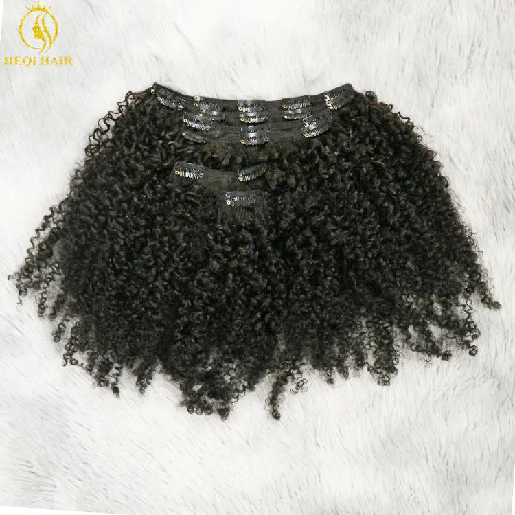 Kinky Straight Clip-In Extensions β 100% Virgin Unprocessed Human Hair for Black Women (10"β40")
