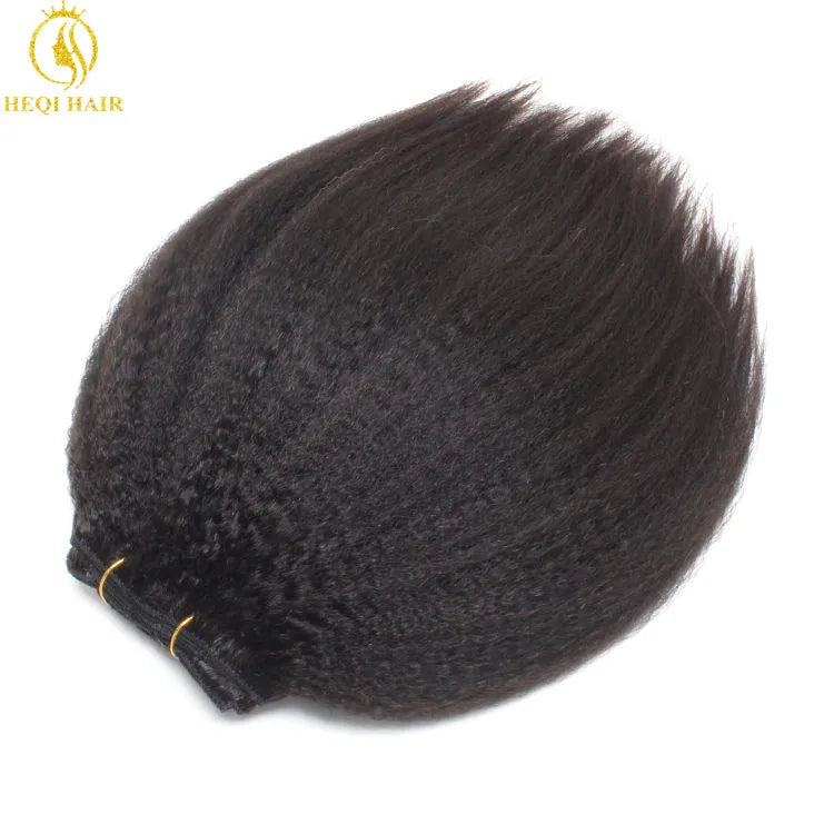Kinky Straight Clip-In Extensions β 100% Virgin Unprocessed Human Hair for Black Women (10"β40")