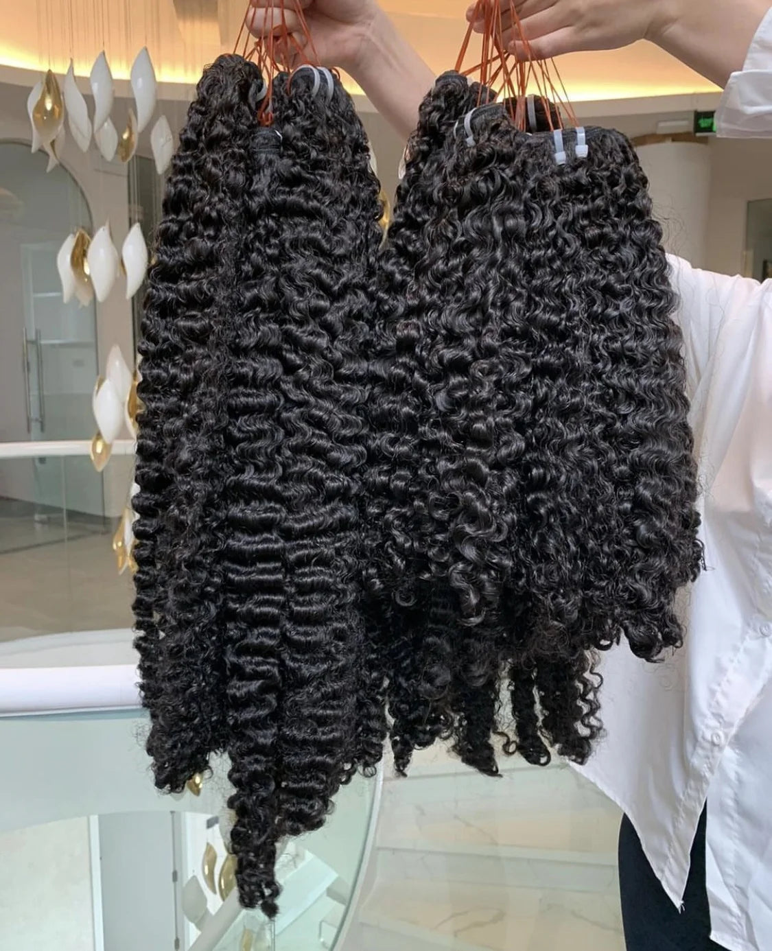 Raw Indian Human Hair Bundles – 100% Cuticle Aligned, Multi-Texture (10"–40")