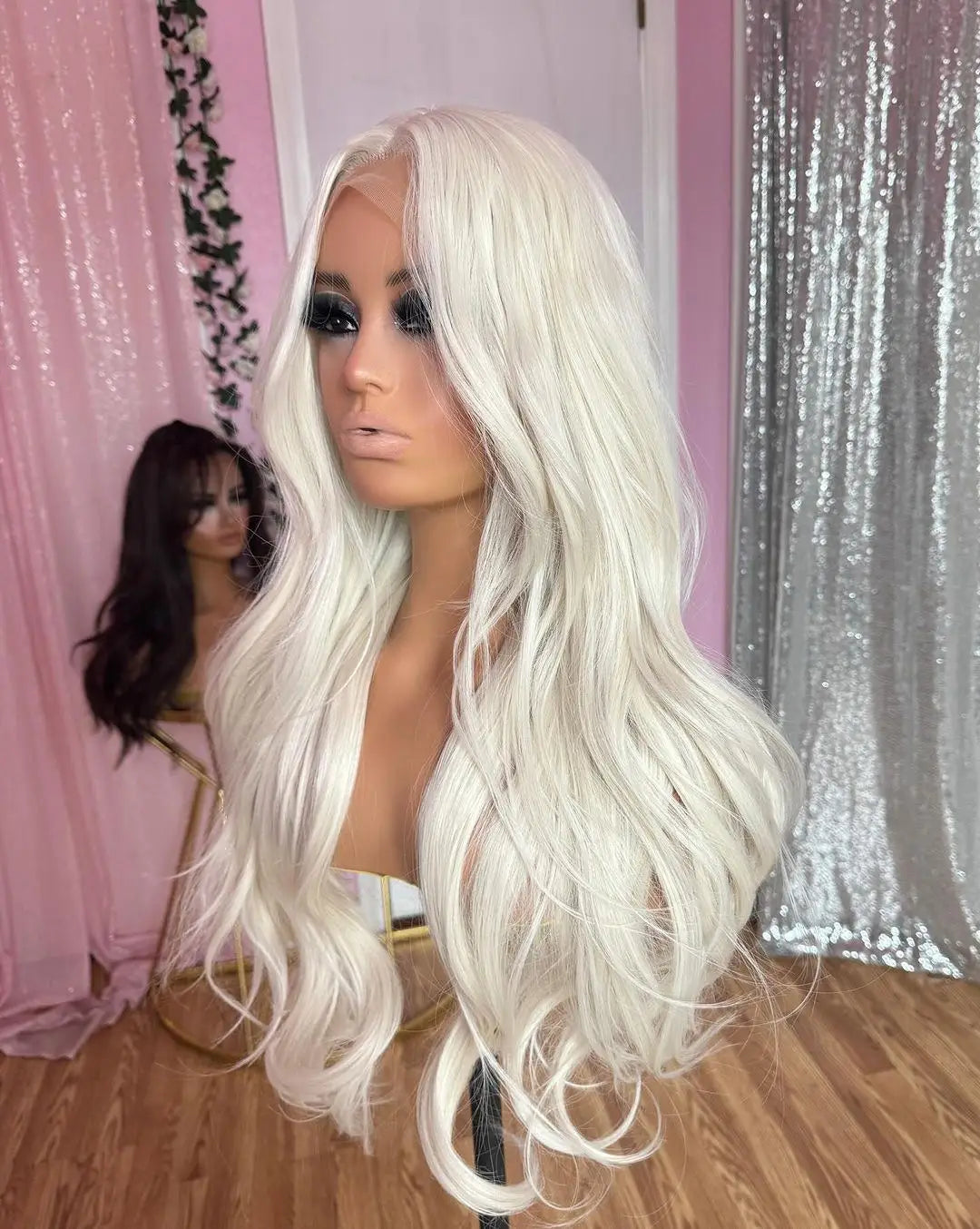 White Blonde 13x4 Body Wave Lace Front Wig — Glueless Pre-Plucked Raw Virgin Hair