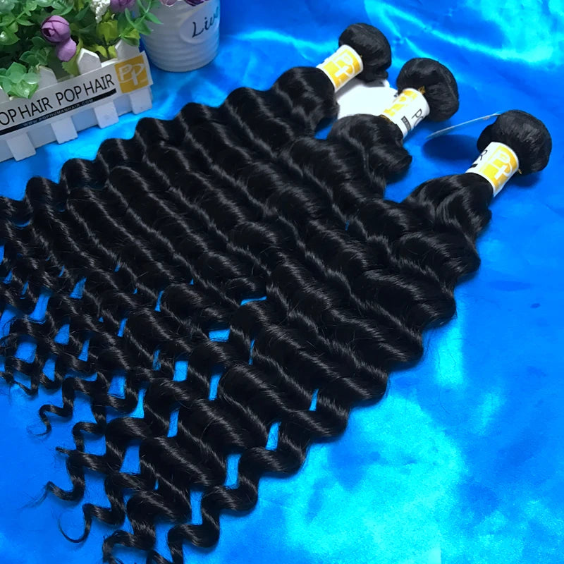 Raw Indian Human Hair Bundles – 100% Cuticle Aligned, Multi-Texture (10"–40")