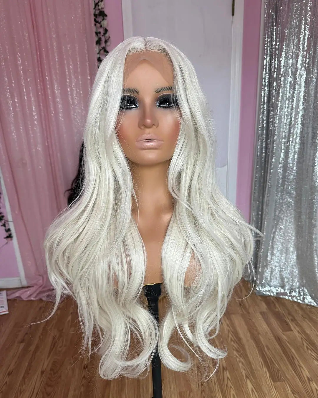 White Blonde 13x4 Body Wave Lace Front Wig — Glueless Pre-Plucked Raw Virgin Hair