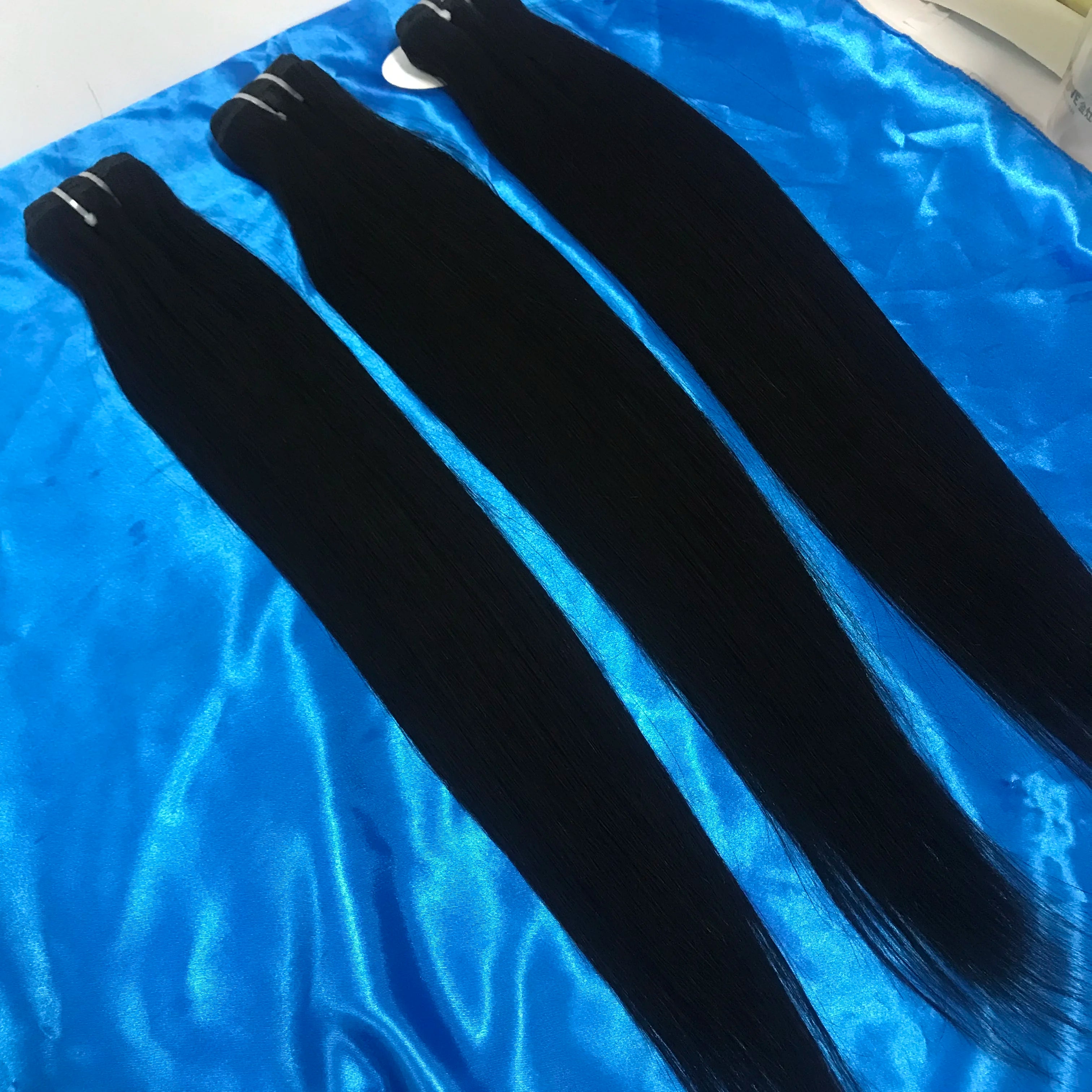 Raw Indian Human Hair Bundles – 100% Cuticle Aligned, Multi-Texture (10"–40")
