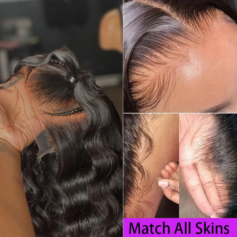 13x6 Raw Indian Lace Frontal Wig — Glueless HD Pre-Plucked Human Hair for Black Women